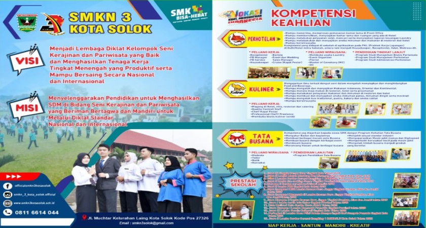SMKN 3 Kota Solok Buka Pendaftaran Siswa Baru